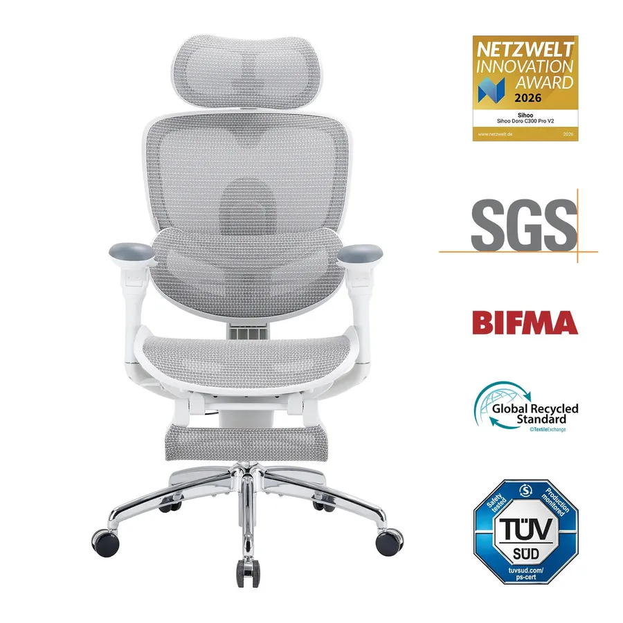 Sihoo Doro C300 Pro V2, silla ergonómica con lumbar dual (2 de 4)