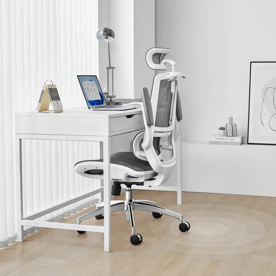 Sihoo M59AS, silla de oficina con respaldo partido y brazos 3D (3 de 4)