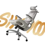 Sihoo M59AS, silla de oficina con respaldo partido y brazos 3D